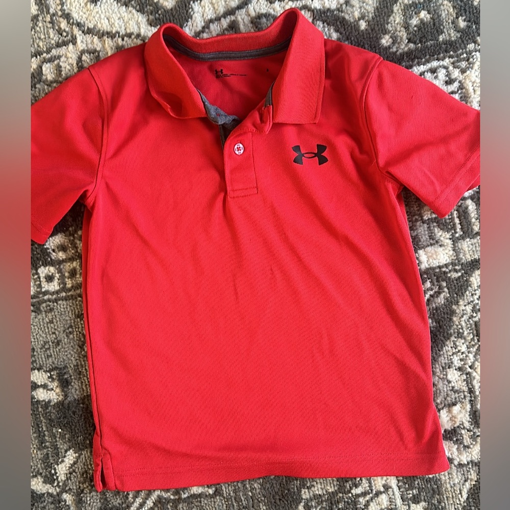 Under Armour Red Polo for Boy. Size 6T.